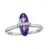 S124 14KW VL AMETHYST RING.05TDW