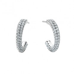 S115 14KW DI HOOP EARRS. 1CTTW