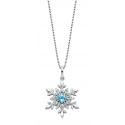 S100 Topaz Snowflake Pendant