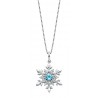 S100 Topaz Snowflake Pendant
