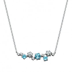 S85 BLU&WHT NECKLACE