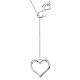 D95 SS Infinity & Heart y necklace 18in, regular $100
