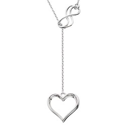 D95 SS Infinity & Heart y necklace 18in, regular $100