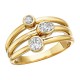 W002-Oval and Round Diamond Ring 1
