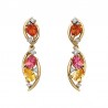 W7-Color Cluster Earrings .10tdw