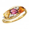W8- Color Cluster Ring .10tdw