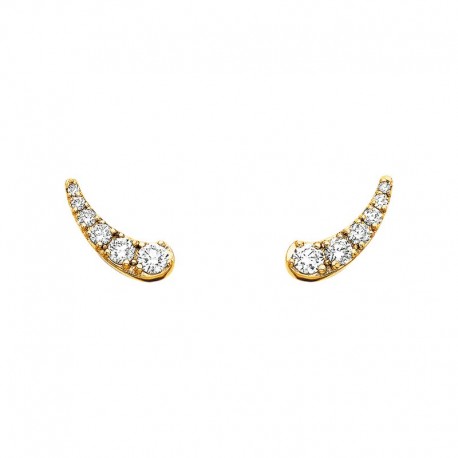 V008-Gradient Crescent Earrings .30