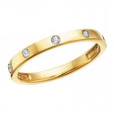 W13-Flush Set Diamond Band .10TW