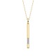 W14- Diamond Stick Pendant .12TW