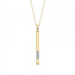 W014- Diamond Stick Pendant .12TW