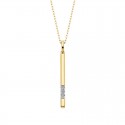 W14- Diamond Stick Pendant .12TW