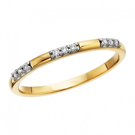 W016-Diamond Station Ring .07tw