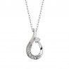 W26- Diamond Freeform Pendant .10TW