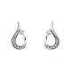 W027-Diamond Freeform Earrings .10T