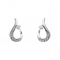 W27-Diamond Freeform Earrings .10T