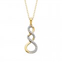 V34-Triple Twist Diamond Pendant