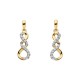 VO35-Diamond Twist Earrings .12tw