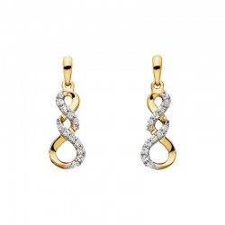 VO35-Diamond Twist Earrings .12tw
