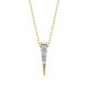 U170- Diamond Spike Pendant .08tw