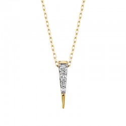 U170- Diamond Spike Pendant .08tw