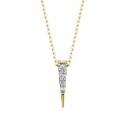 U170- Diamond Spike Pendant .08tw