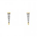 U171- Diamond Spike Earrings .08tw