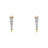 U171- Diamond Spike Earrings .08tw