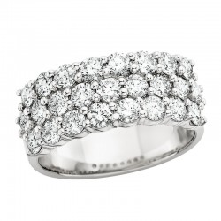 P151- 3 Row Diamond Band