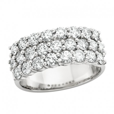 P151- 3 Row Diamond Band