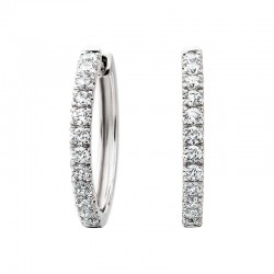 W030- Diamond Hoop Earring 1/4TW
