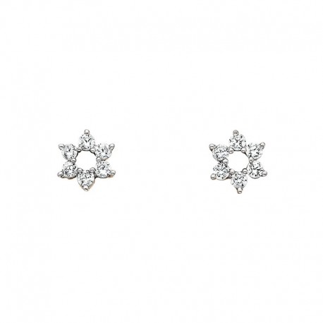 V015- Baby Star Earrings .10tw