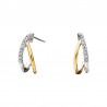 V11- Diamond Double Hoop .06tw
