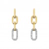 W34- Diamond Paperclip Earring .09T