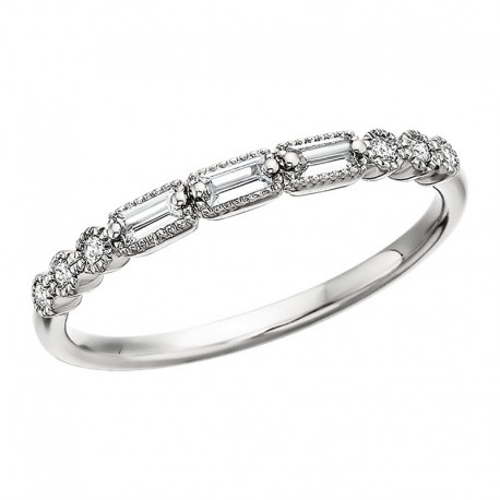 W037- Baguette Diamond band .15TW