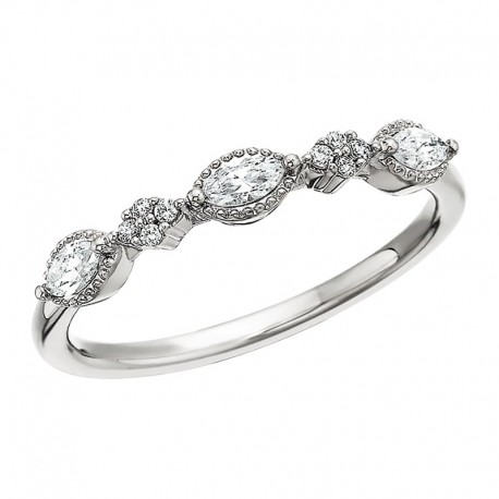 W039- Marquise Diamond Band .25TW