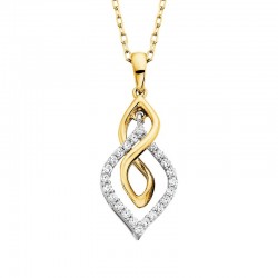 W009- Two-Tone Diamond Twist Pend .1