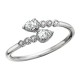 W40- Pear Bypass Ring .26TW
