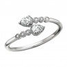 W40- Pear Bypass Ring .26TW