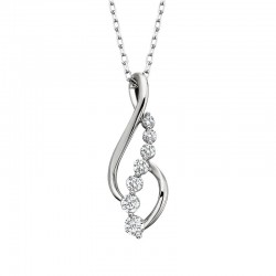 W042- Journey Diamond Pendant .25TW