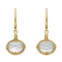 W48- Mother of Pearl Etruscan Earrings