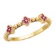 W052-Ruby Quatrefoil Band
