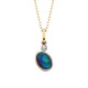 W061- Opal Triplet Orbit Pendant .01