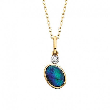W061- Opal Triplet Orbit Pendant .01