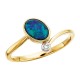 W063-Opal Triplet Orbit Ring .015td