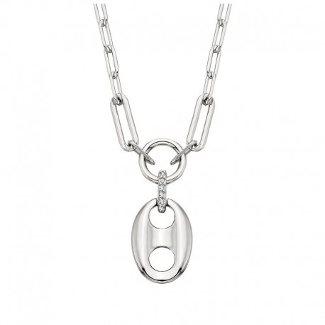 W065-Mariner Link Diamond Necklace