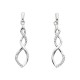 W068- SS Diamond Spiral Earrings