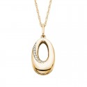 W69- Diamond Oblong Oval Pendant .0