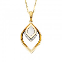V050-Mother of Pearl Teardrop Pendant