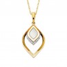 V50-Mother of Pearl Teardrop Pendant