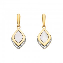 V051- Mother of Pearl Teardrop Earring
